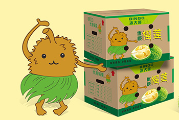 冰大哥榴莲包装设计